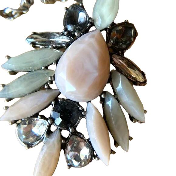 LOFT long length pastel tones pendant necklace - Picture 1 of 9